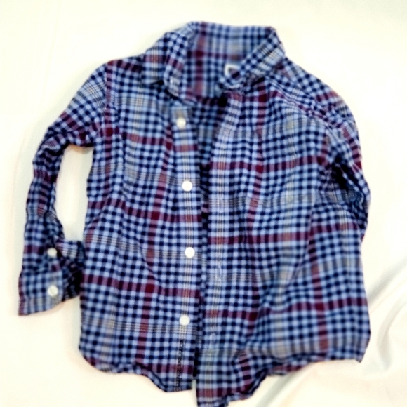Janie and Jack Other - Janie And Jack Boy's Button Down Plaid Shirt